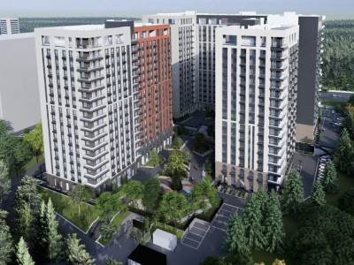 City Gardens, 1 комнатная квартира с ливингом, 45,5 кв.м.