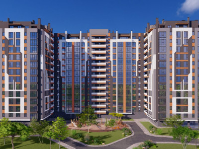 Estate SunRise, Etapa II, Ialoveni, Telecentru, 1 cameră+living, 55,30 mp.