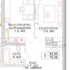 Telecentru, str. Ialoveni, Estate SunRise, apartament cu 1 cameră + living. thumb 4