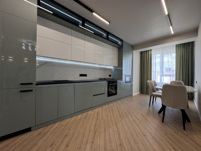 Apartament cu 2 camere + living, bloc nou, reparație, Ialoveni.