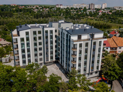 2-комнатная квартира в новостройке, белый вариант, Яловены.