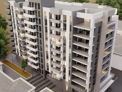 3-комнатная квартира в белом варианте, 96 кв.м, Urban Residence, Комрат.