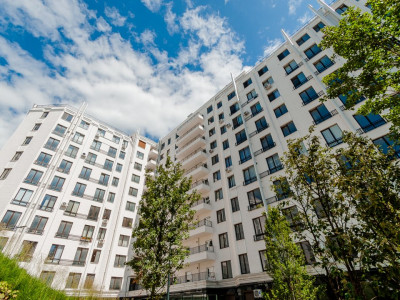 Apartament cu 1 cameră + living, variantă albă, Ioana Radu 