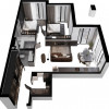 Apartament în rate, 2 camere + living, Esterra Park, club house. thumb 4