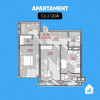 Lagmar Solaris, apartament cu 2 camere, 68 mp, variantă albă. Disponibil în rate thumb 5