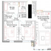 Apartament cu 2 camere și living, 67,7 mp, Estate SunRise, Etapa II. thumb 7