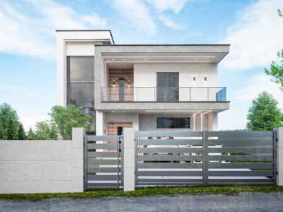 Casă în stil scandinav, 2 nivele, 220 mp, 3 dormitoare, Băcioi. 