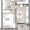 Bosco Residenza, 1 комната + гостиная, 41,8 м², Блок 6. Оплата в рассрочку! thumb 2