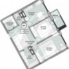 Bosco Residenza, 2 комнаты + гостиная, 64,3 м², блок 5. Оплата в рассрочку! thumb 2