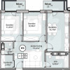În rate pe 6 ani! Bosco Residenza, 2 camere+living, 68,9 mp, Bl. 6. thumb 2