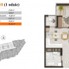 Apartament în rate de la dezvoltator! Favorit Residence II, 1 cameră, 34.32 mp. thumb 1