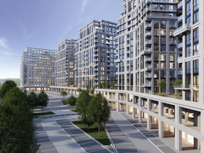 1-комнатная квартира + гостиная, в белом варианте, Olimp Towers, Дурлешть.