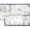 Botanica, apartament cu 1 cameră, achitare in rate pe 5 ani! thumb 6