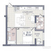 Botanica, apartament cu 1 cameră, achitare in rate pe 5 ani! thumb 3