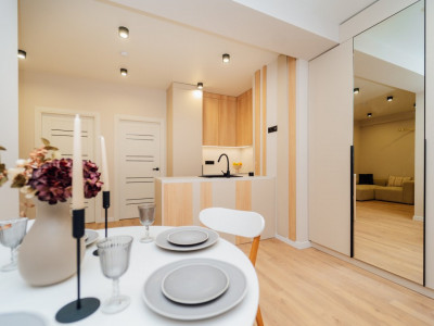 Современная квартира 2 комнаты + гостиная в ЖК Ecovzor–Старая Почта, ул. Язулуй!