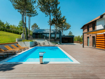 Роскошный дом с бассейном в 5 км от Кишинева, с. Кожушна.