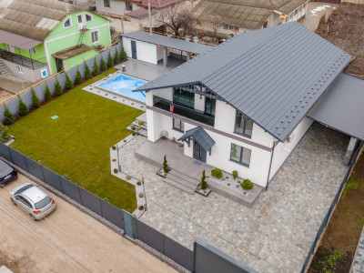 Casă modernă în 2 nivele cu piscină, Cojușna, str. Constructorilor.