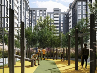 Apartament cu 2 camere și zonă living, 70.53 m² — Colina Verdi Residence 3