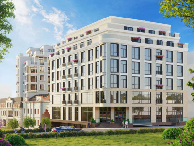 Penthouse cu terasă și priveliște spre parcul Catedralei / 2 odăi, balcon, 88m.p.