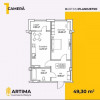 Apartament cu 1 cameră, 49,31 mp, Centru, Artima-Inamstro, parcul Alunelul. thumb 1