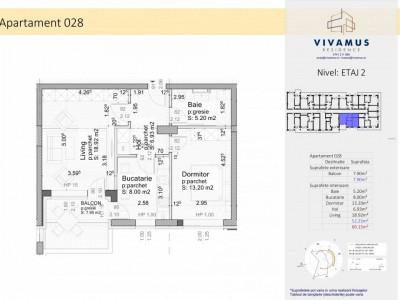 59,9 m2 Vivamus Park Residence bloc nou Brasov