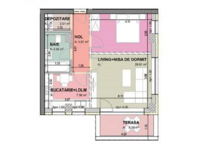 63,10 mp Apartament cu 2 camere bloc nou Brasov Zona Racadau