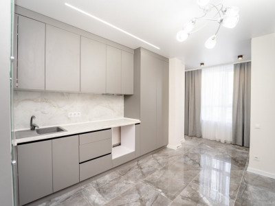 Vanzare apartament cu 1 camera+living, bloc nou, reparație, Durlești!