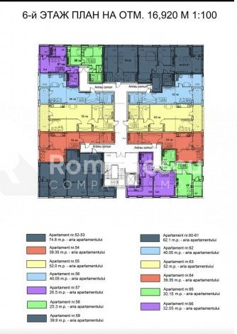 Vânzare apartament în bloc nou, variantă albă, 1 cameră +living, 52mp, etajul 6. 3