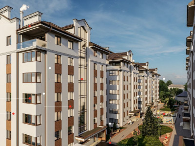 Apartament cu 3 camere, bloc nou cu 6nivele, Durlești.